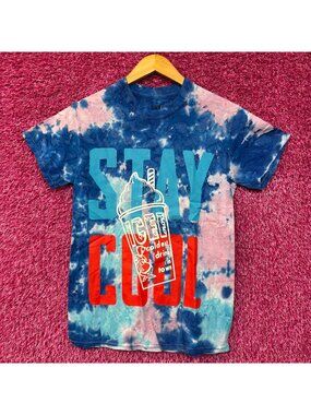 Icee Coldest Drink Stay Cool Tie Dye T-Shirt Small